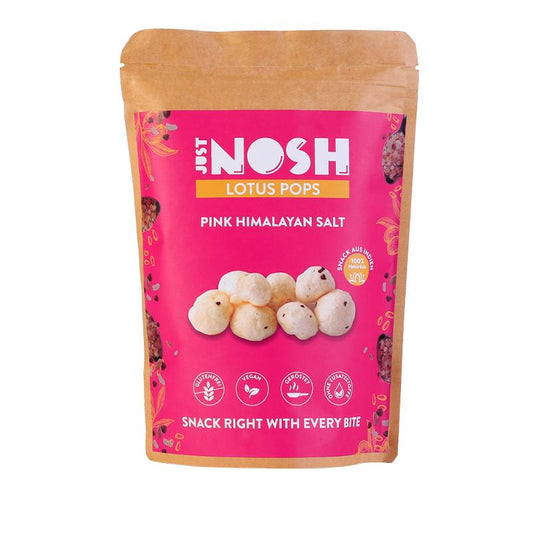 Just Nosh Phool Makhana (Lotus Pops) - Pink Himalayan Salt 30gm