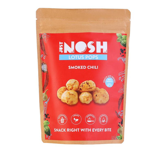 Just Nosh Phool Makhana (Lotus Pops) - Smoked Chilli 30gm