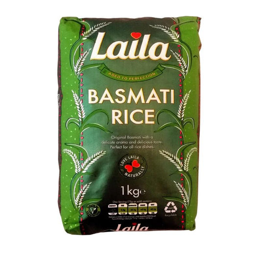 Laila Basmati Rice (Green) 1kg