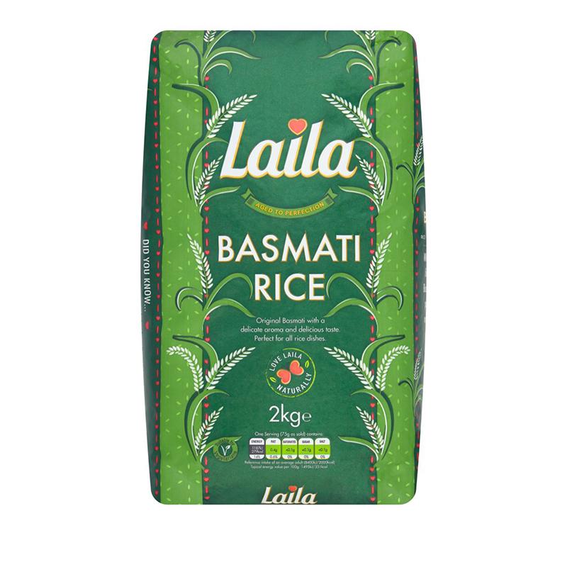 Laila Basmati Rice (Green) 2kg