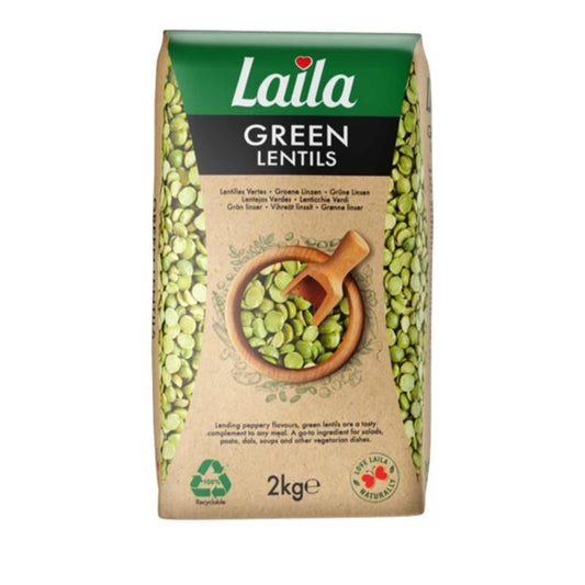 Laila  Green  Lentils  2kg