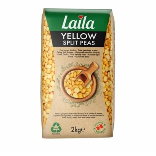 Laila  Yellow  Split  Peas  2kg