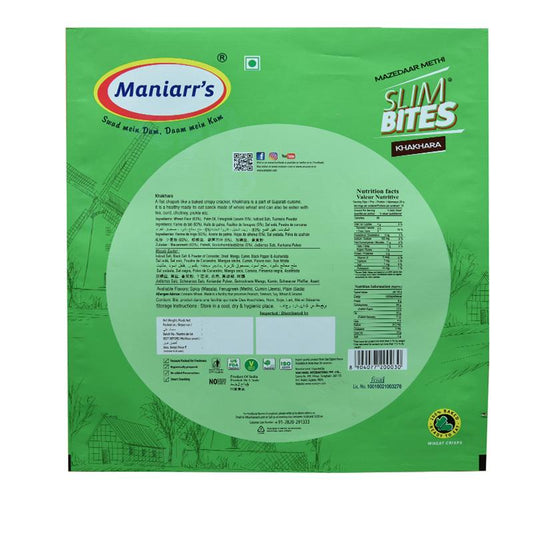 Maniarrs Khakhra - Methi 200gm (Expiry date: 30th August 2025)