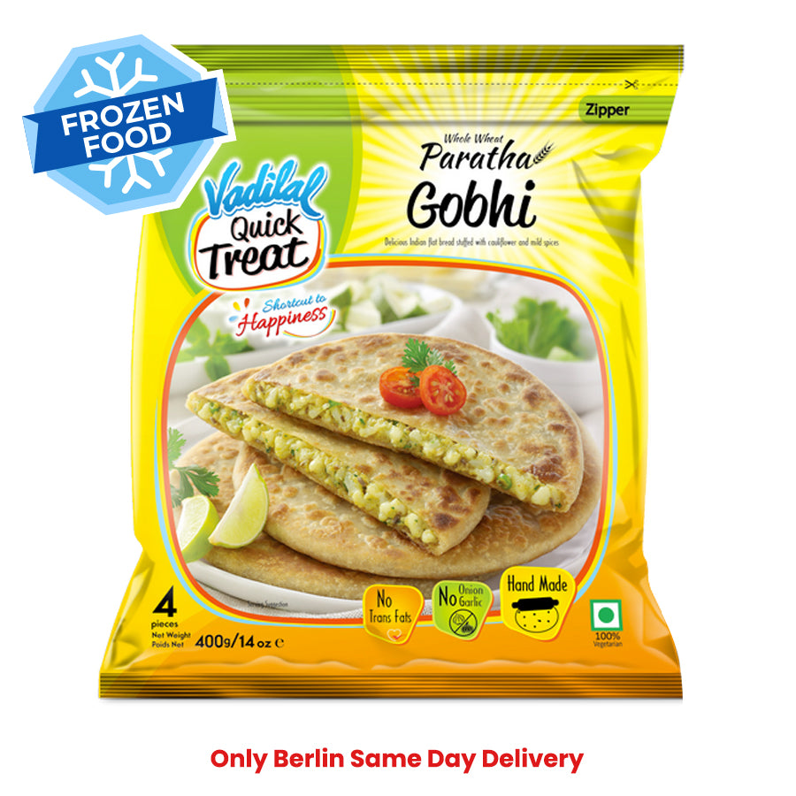Frozen Vadilal Gobhi Paratha (4 pcs) 400gm - Only Berlin Same Day Delivery