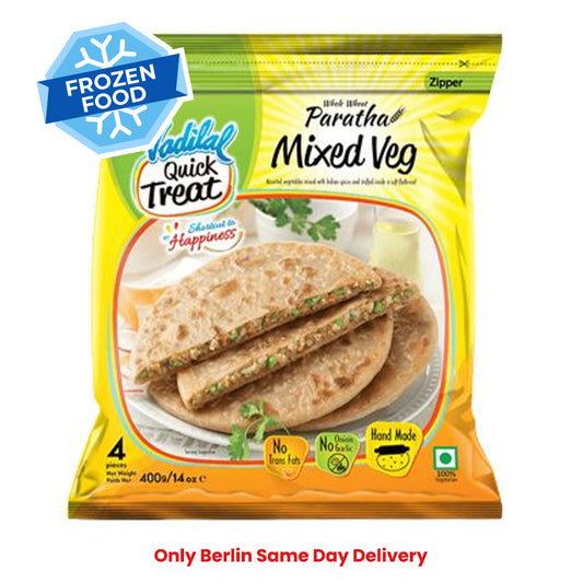 Frozen Vadilal Mixed Vegetable Paratha (4 pcs) 400gm - Only Berlin Same Day Delivery
