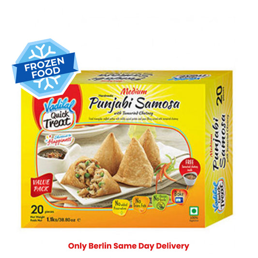 Frozen Vadilal Punjabi Samosa (20 pcs) (Medium) 1kg - Only Berlin Same Day Delivery