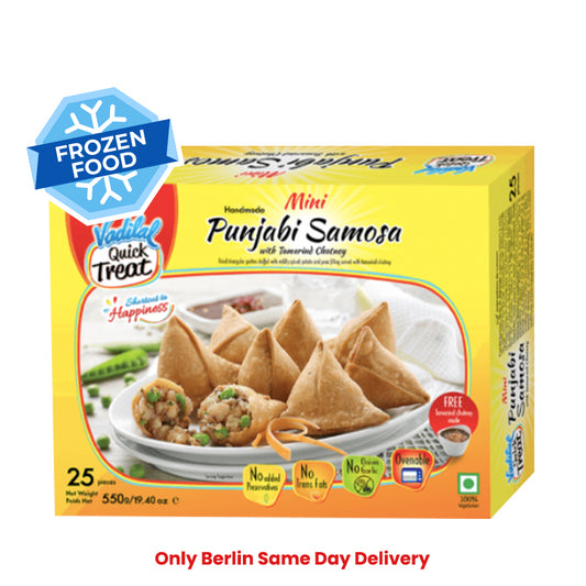 Frozen Vadilal Punjabi Samosa (25 pcs) (Mini) 550gm - Only Berlin Same Day Delivery