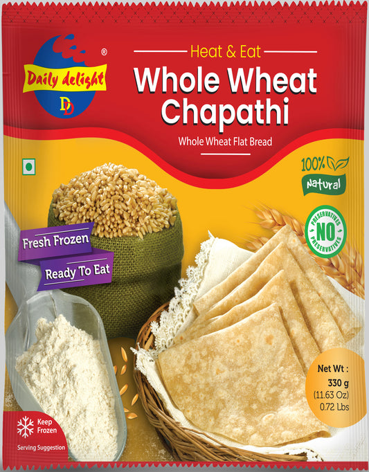 Frozen Daily Delight Whole Wheat Chapathi Chapati  330gm - Only Berlin Same Day Delivery