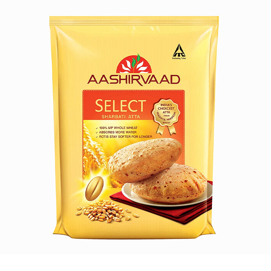 Aashirvaad Select Sharbati Atta 5kg (Export Pack) - Spice Village