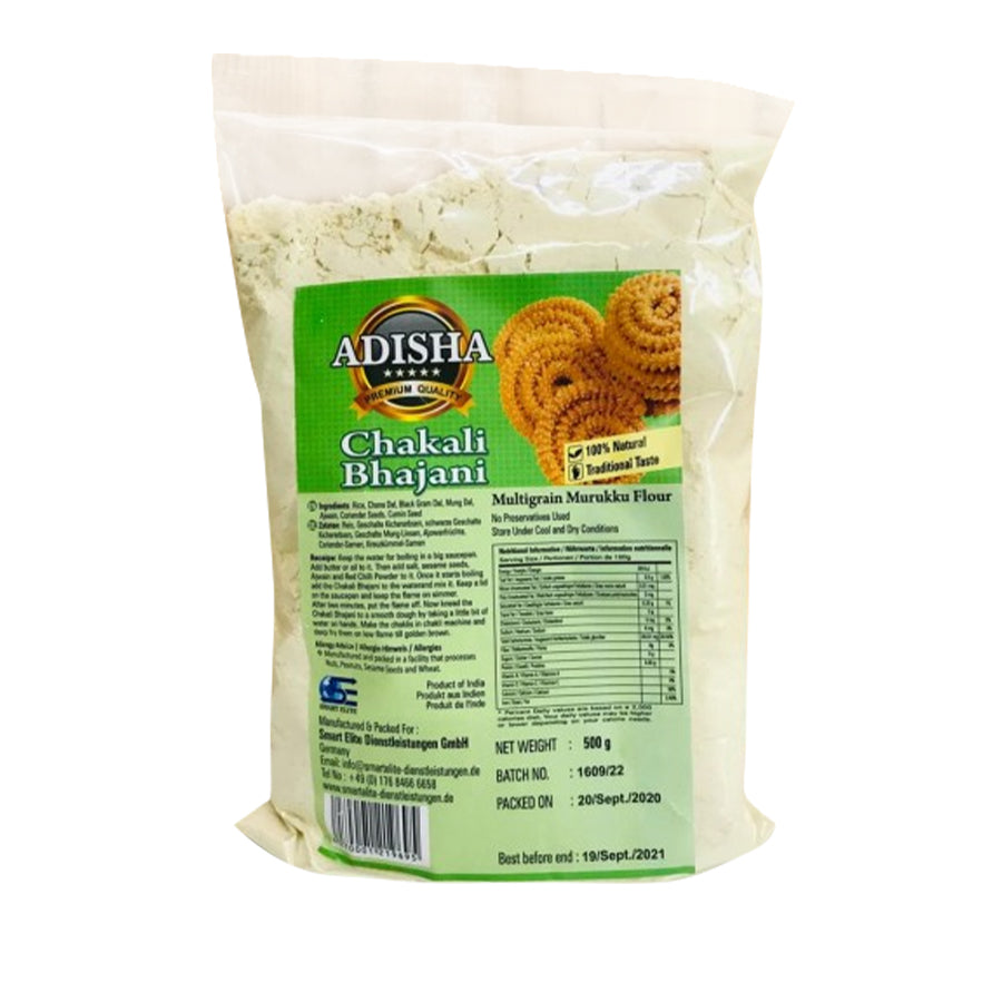 Adisha Chakli Bhajani (Multigrain Murukku Mix) 500gm - Spice Village