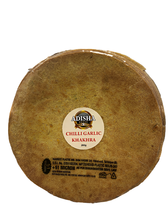 Adisha Chilli Garlic Khakhra 200gm - Spice Village