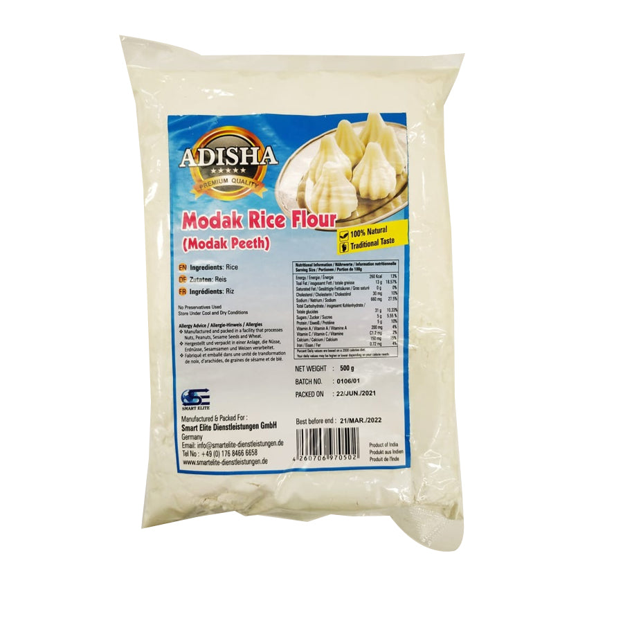 Adisha Modak Rice Flour 500gm - Spice Village
