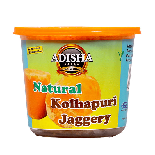 Adisha Natural Kolhapuri Jaggery Jar 450gm