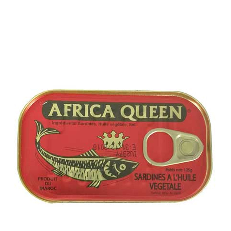 Africa Queen Sardines in Vegetable Oil 125gm - Spice Village