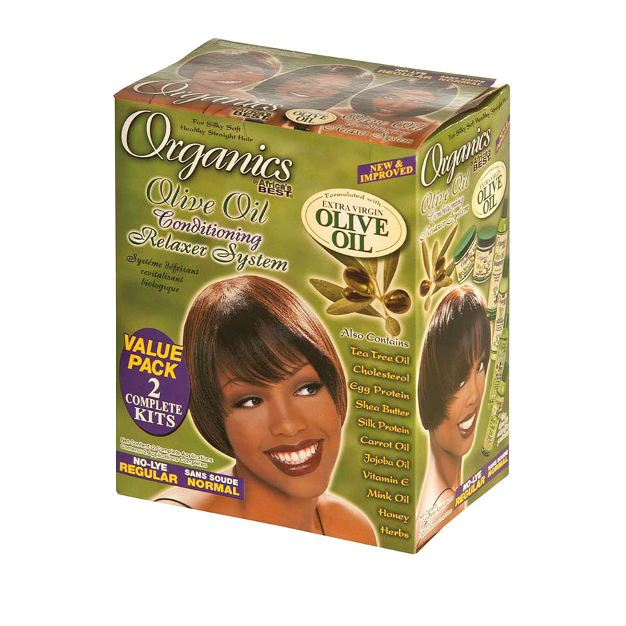 Africa Best Olive OilRelaxer Kit Super Doppelpak - Spice Village