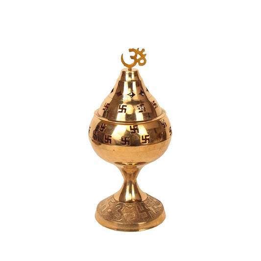 Akhand Jyot with Brass Cover