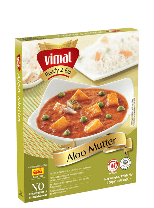Vimal Aloo Mutter Ready To Eat  300gm (Exp: 30.10.2022) - Buy 1 Get 1 Free