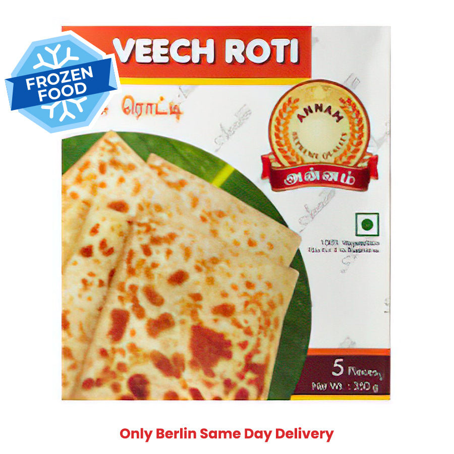 Frozen Annam Veechu Roti (5pcs) 350gm - Only Berlin Same Day Delivery - Spice Village