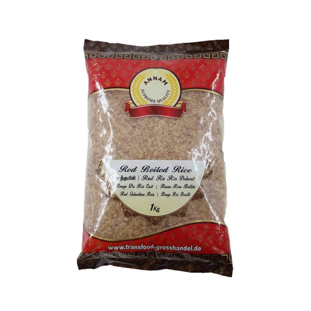 Buy Annam Red Parboiled Matta Rice 1kg | Spice Village