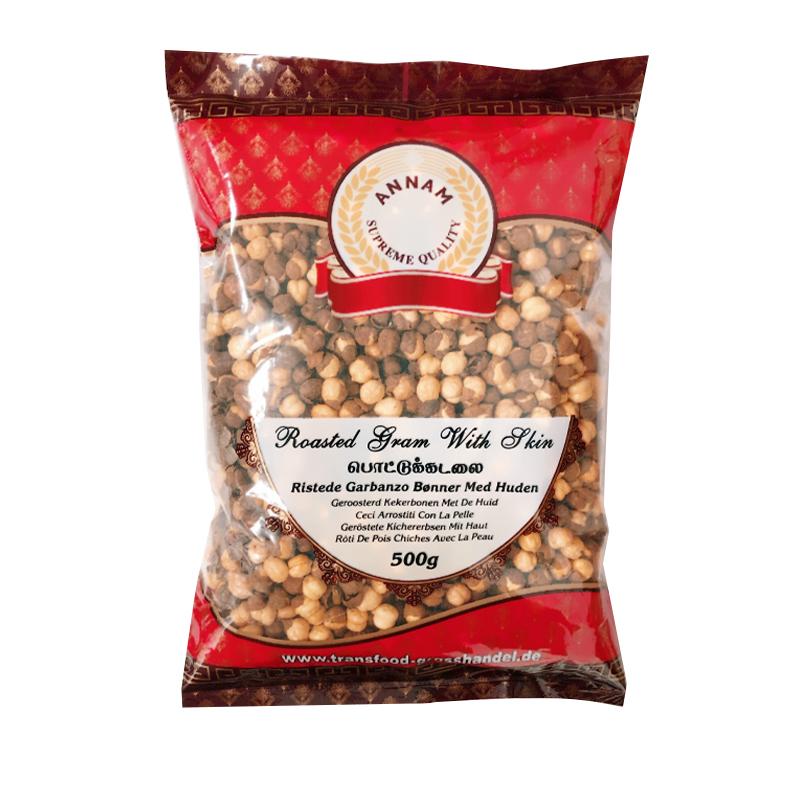 Annam (Daria) Roasted Gram with Skin 500gm - Spice Village