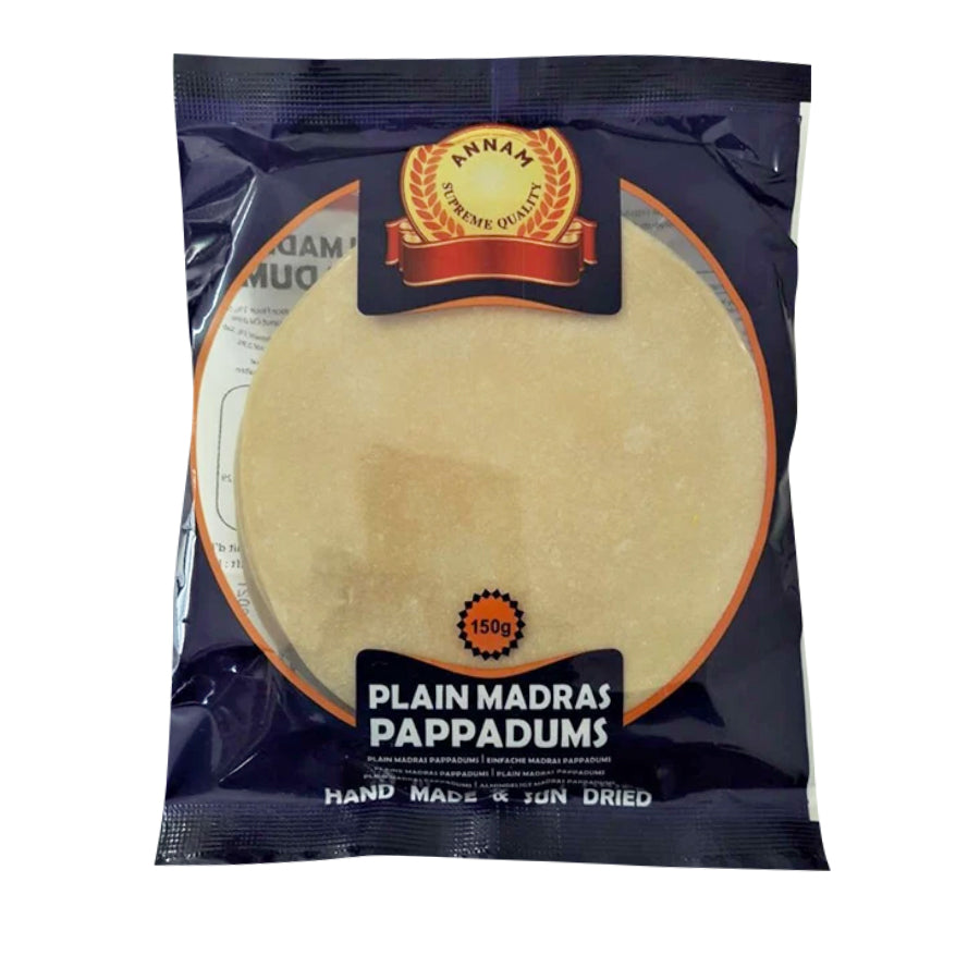 Annam Madras Papad 150gm - Spice Village