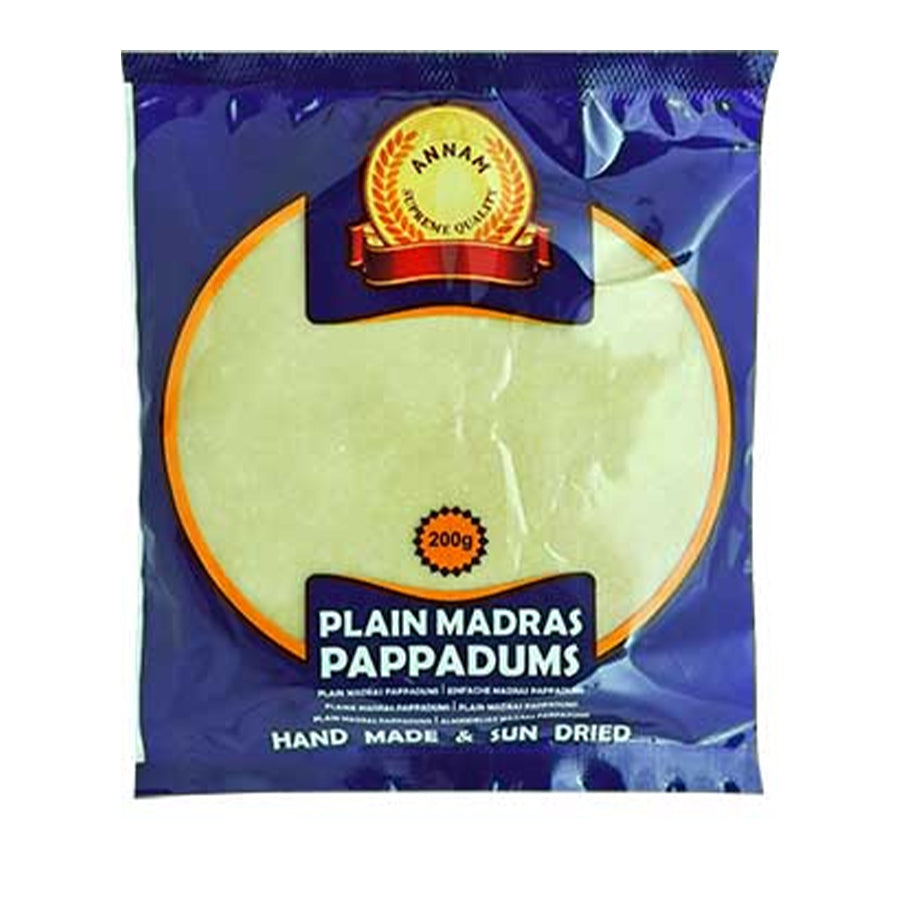 Annam Madras Papad 200gm - Spice Village