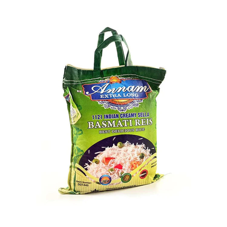 Annam Premium Creamy Sella Basmati Rice 5kg - Spice Village