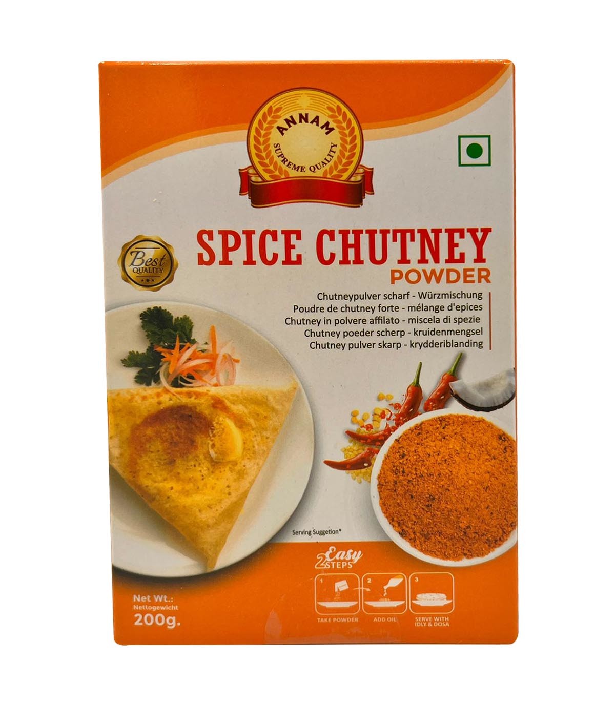 Annam Spiced Chutney Powder 200gm - Spice Village