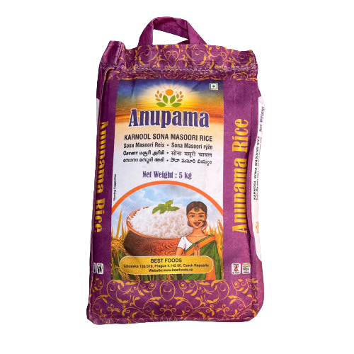 Anupama Sona Masoori Rice 5Kg - Spice Village