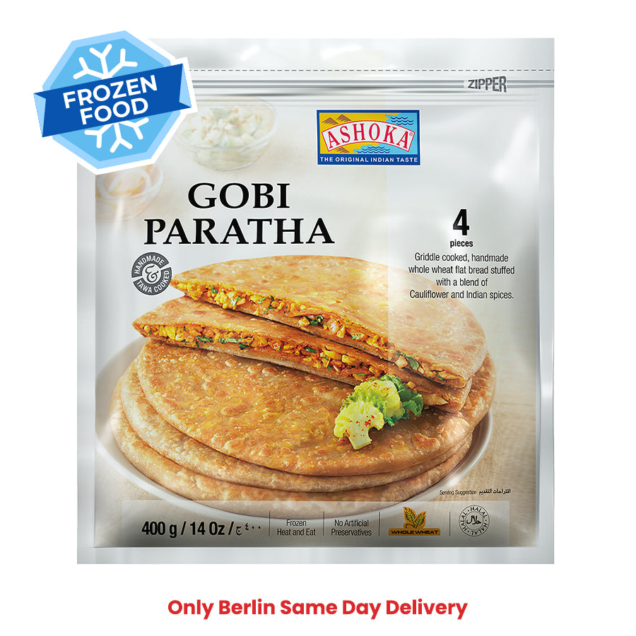 Frozen Ashoka Gobi Paratha (4 pieces) 400gm - Only Berlin Same Day Delivery - Spice Village