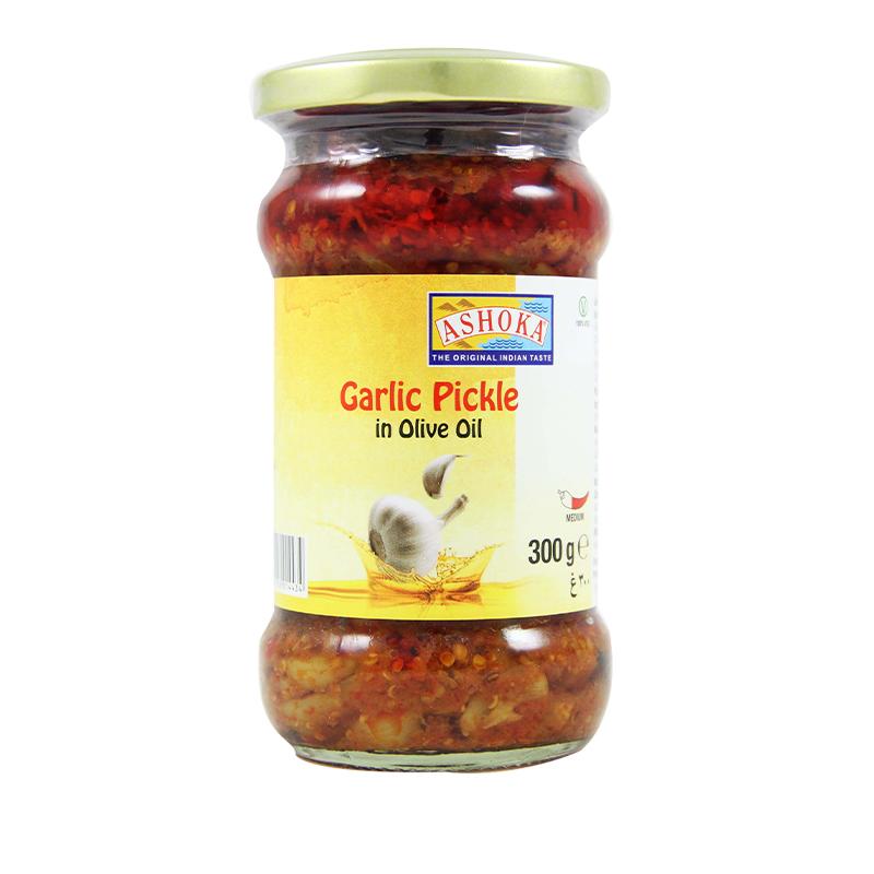Ashoka Garlic Pickle in Olive Oil 300gm - Spice Village