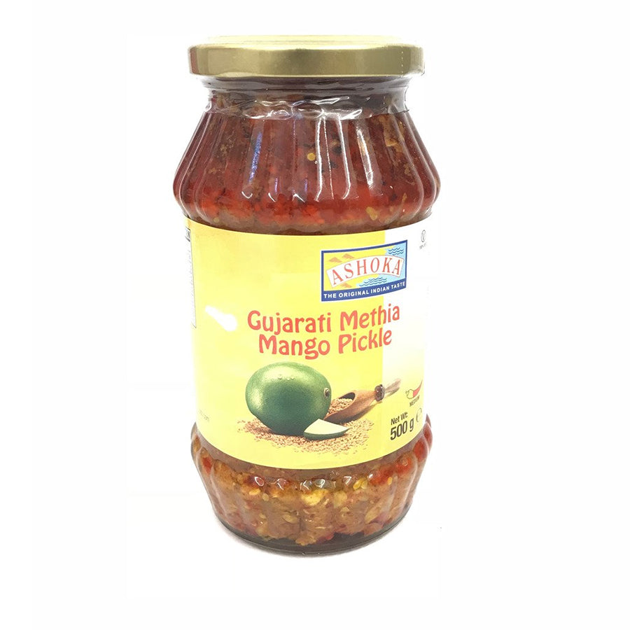 Ashoka Gujarati Methia Mango Pickle 500gm - Spice Village