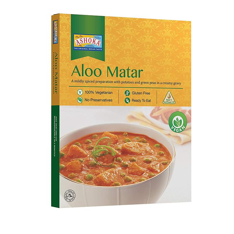 Ashoka Ready to Eat Aloo Matar 280gm - Spice Village