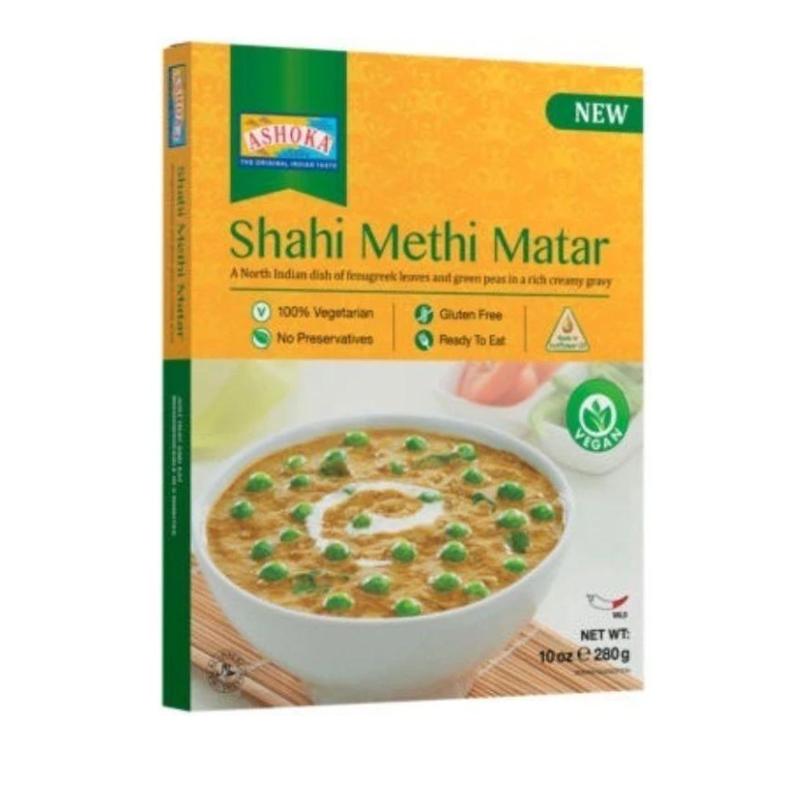 Ashoka Ready to Eat Shahi Methi Mutter 280gm - Spice Village