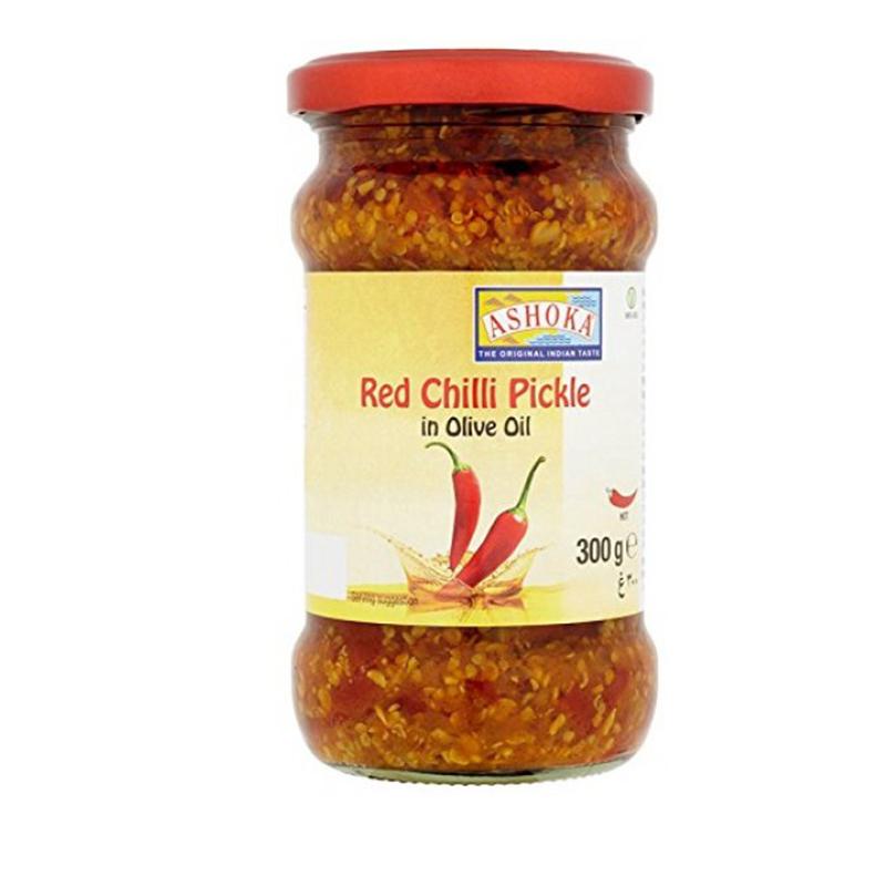 Ashoka Red Chilli Pickle in Olive Oil 300gm - Spice Village