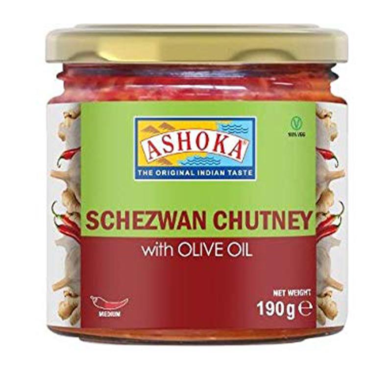 Ashoka Schezwan Chutney with Olive Oil 190gm - Spice Village