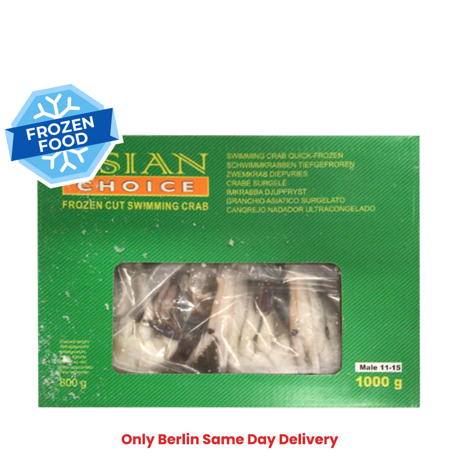 Frozen Asian Choice Cut Swimming Crab (Male 6 -10) 1000gm - Only Berlin Same Day Delivery - Spice Village
