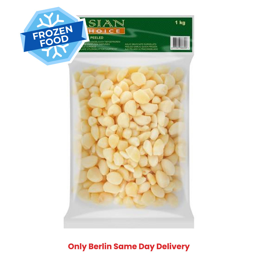 Frozen Asian Choice Peeled Garlic 1kg - Only Berlin Same Day Delivery - Spice Village