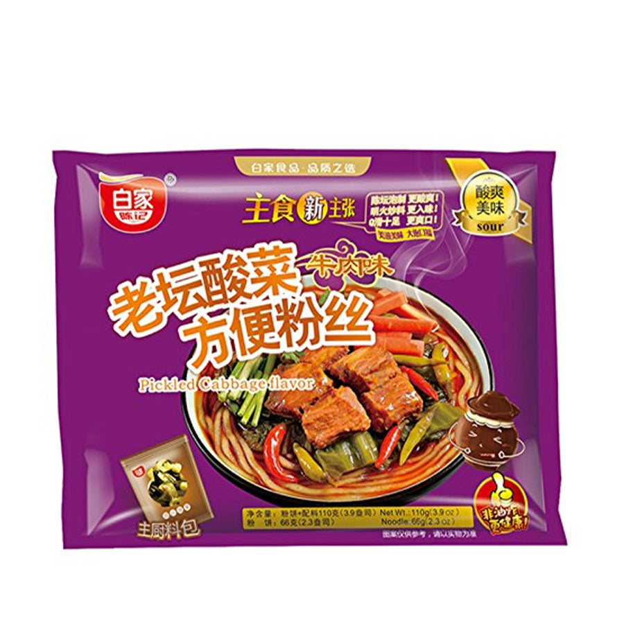 Baijia Instant Vermicelli Pickled Cabbage 110gm - Spice Village