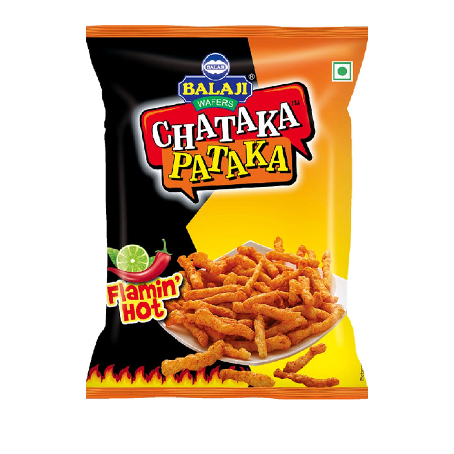 Balaji Chataka Pataka (Flaming Hot) 65gm - Spice Village