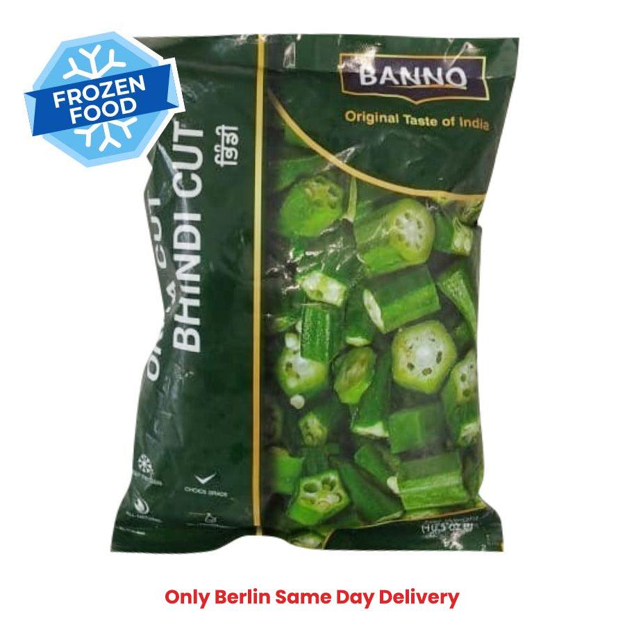 Frozen Banno Okra Cut 300gm - Only Berlin Same Day Delivery - Spice Village