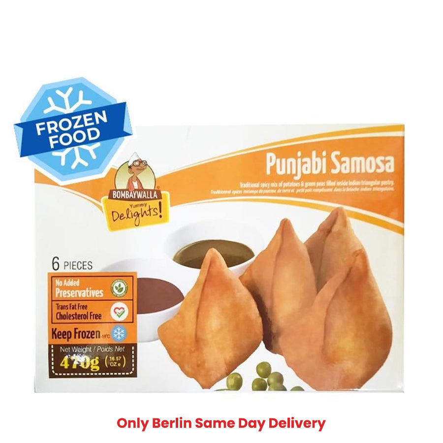 Frozen Bombaywalla Punjabi Samosa 470gm - Only Berlin Same Day Delivery - Spice Village