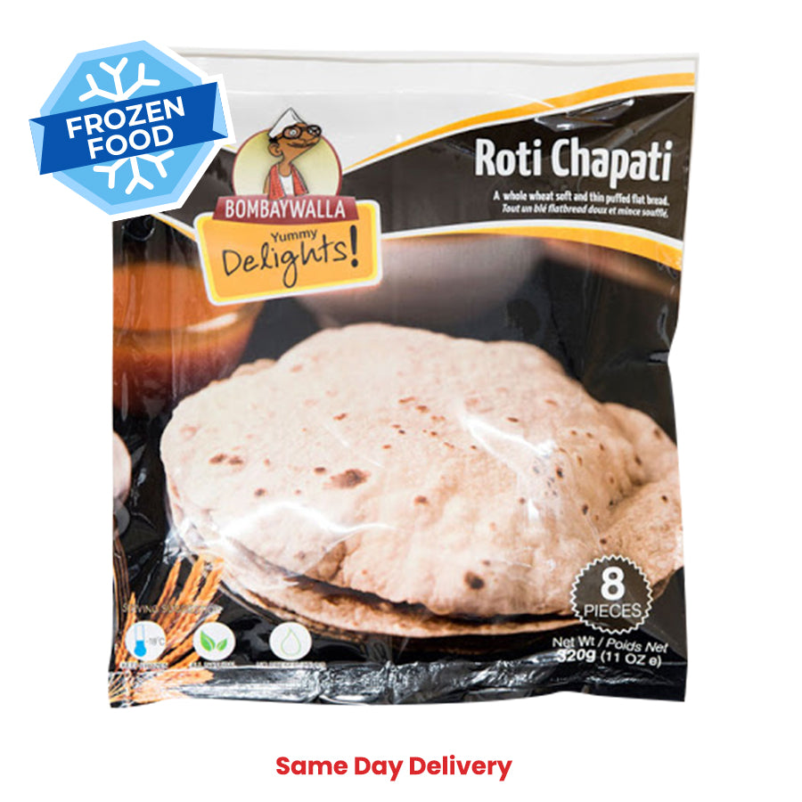 Frozen Bombaywalla Roti Chapati (8 pieces) 320gm - Only Berlin Same Day Delivery - Spice Village