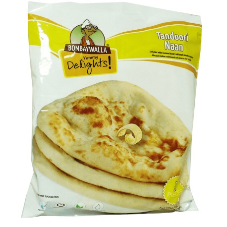 Frozen Bombaywalla Tandoori Naan (5 pcs) 400gm - Only Berlin Same Day Delivery - Spice Village