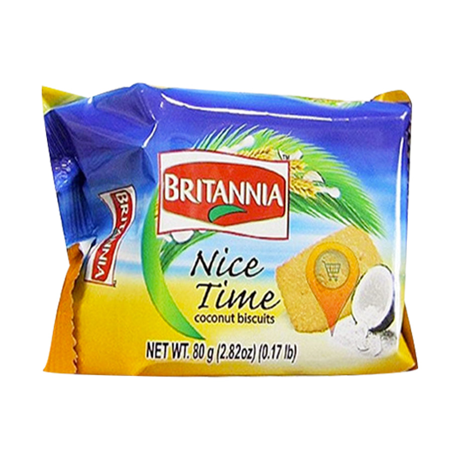 Britannia Nice Time Coconut Biscuits 80gm - Spice Village