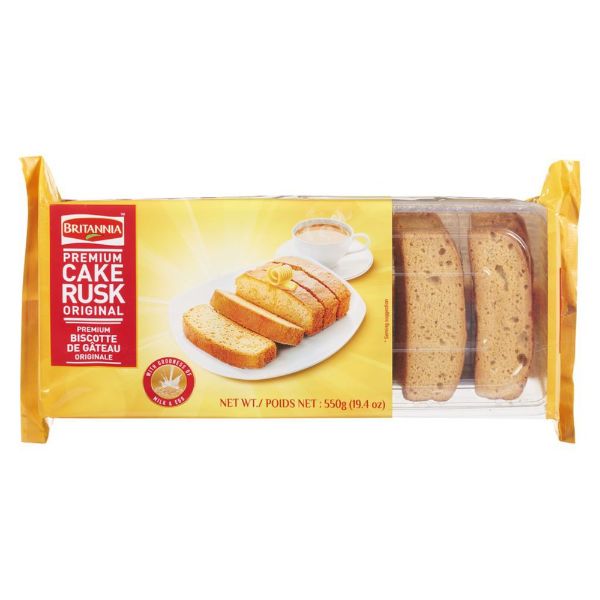 Britannia Premium Cake Rusk 550gm - Spice Village