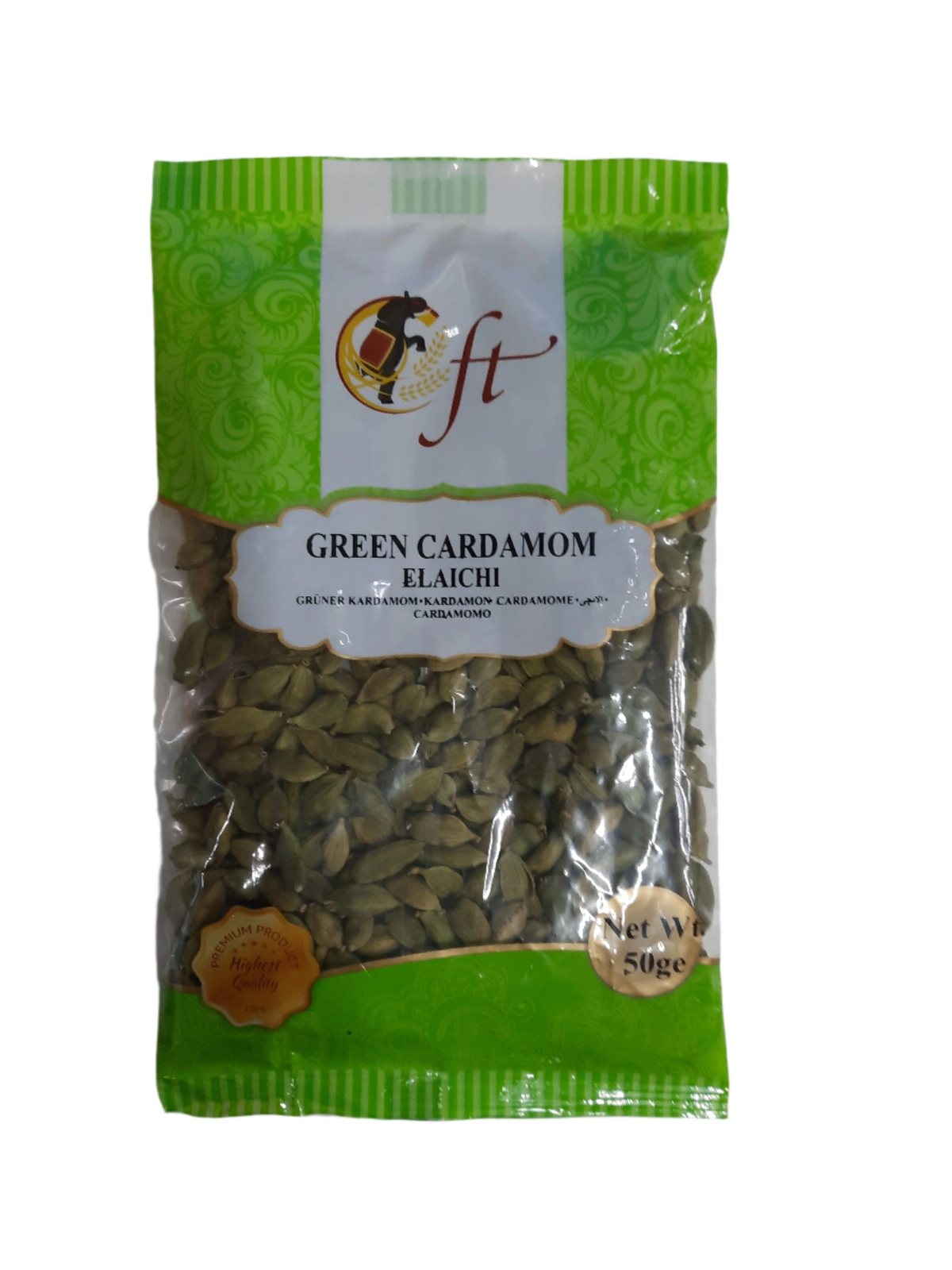 Cft Cardamom Green (Elaichi) 50gm - Spice Village
