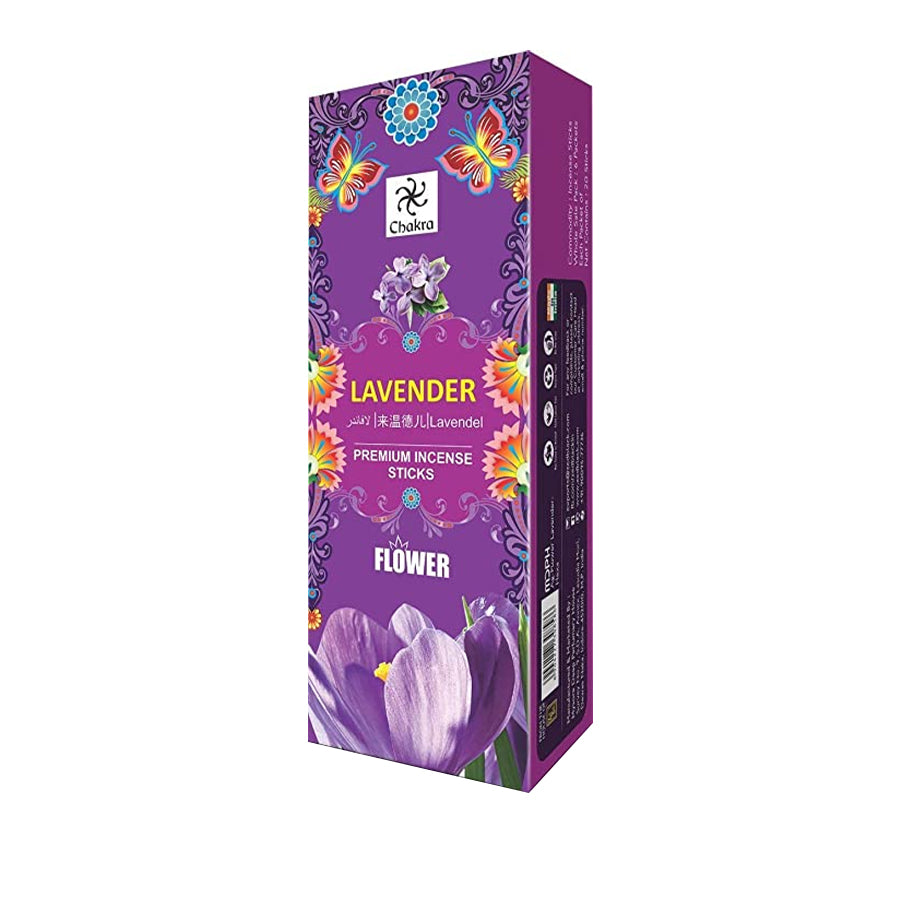 Chakra Premium Incense Sticks - Lavender - Spice Village