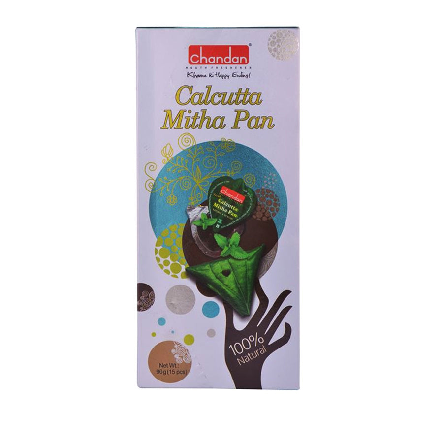 Chandan Mukhwas Kolkata Mitha Pan 15pcs (90gm) - Spice Village