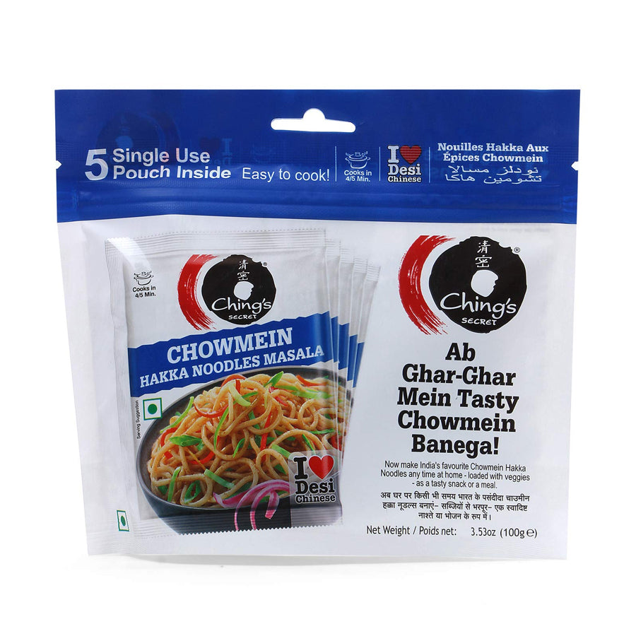 Ching's Chowmein Hakka Noodles Masala (5 x 20gm) - Spice Village